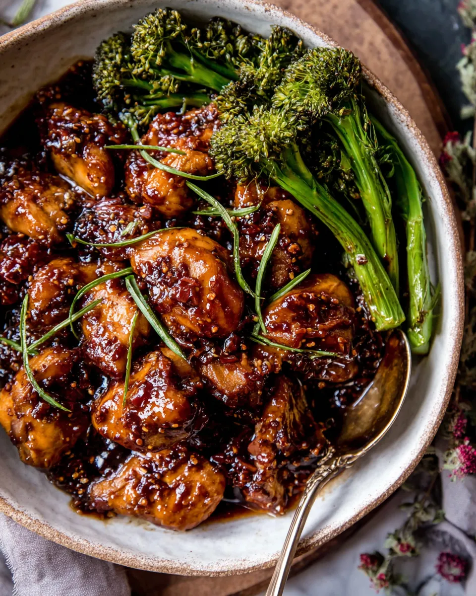 Quick Sheet Pan Sticky Ginger Soy Chicken and Broccoli. picture