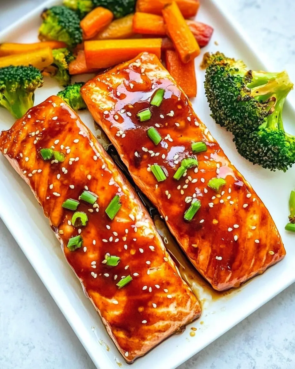 Delicious Sheet Pan Teriyaki Salmon and Vegetables dish photo