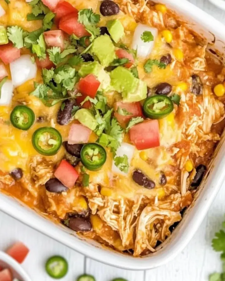 Homemade Shredded Mexican Chicken Casserole photo