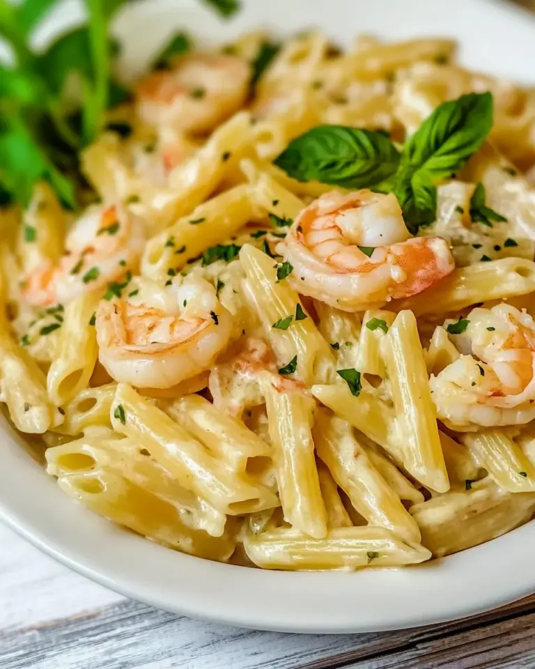 Homemade Shrimp Penne Pasta photo