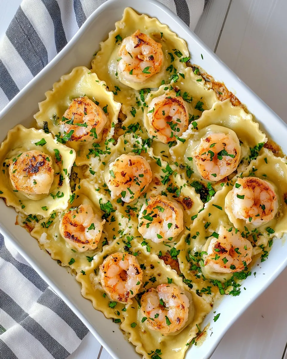 Delicious Shrimp Ravioli shot