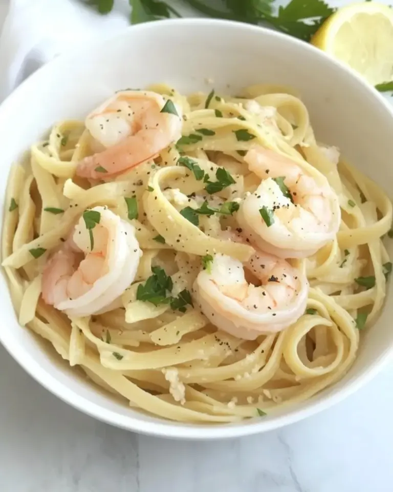 Homemade Shrimp Scampi Linguine photo