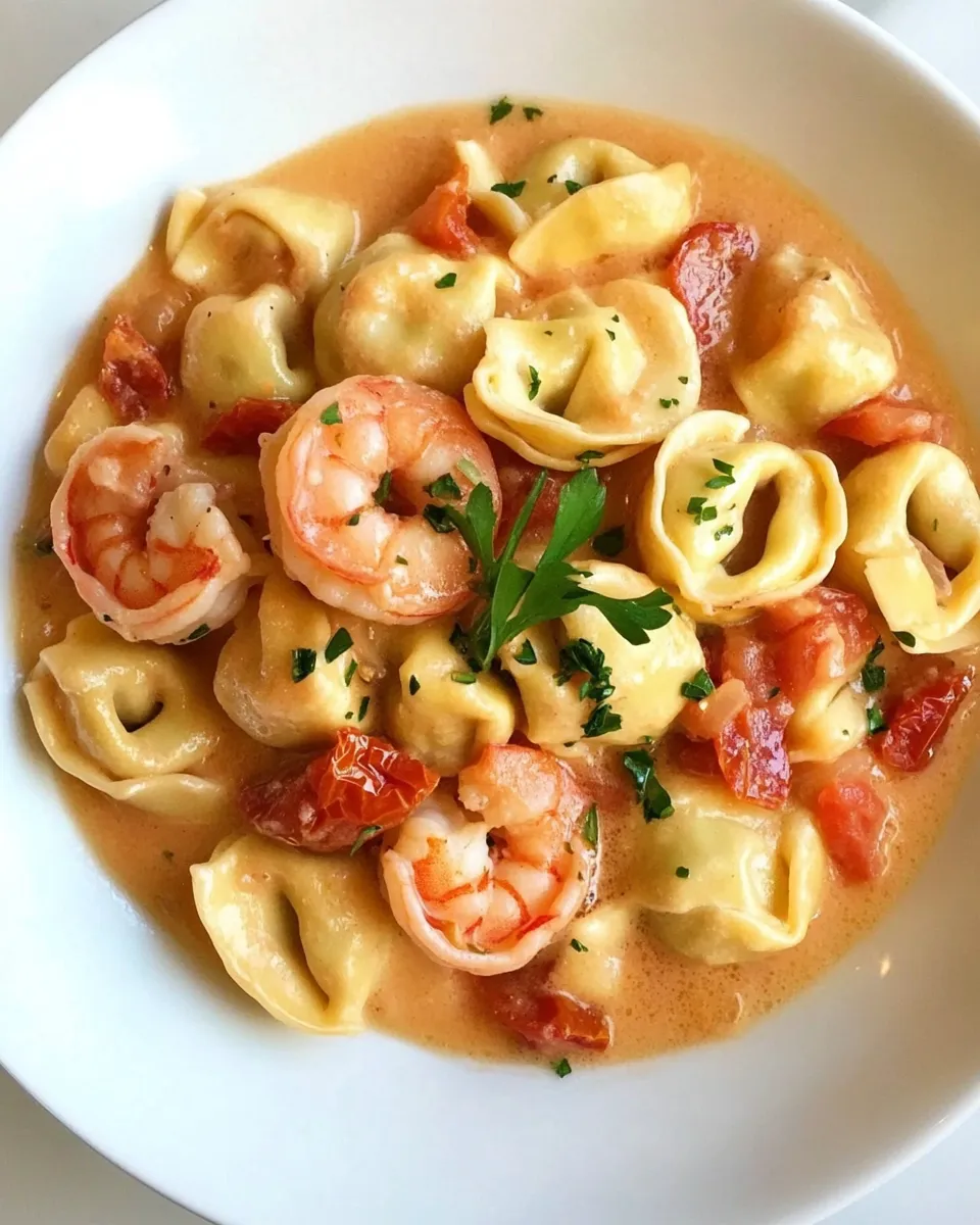 Homemade Shrimp & Sun-Dried Tomato Tortellini photo