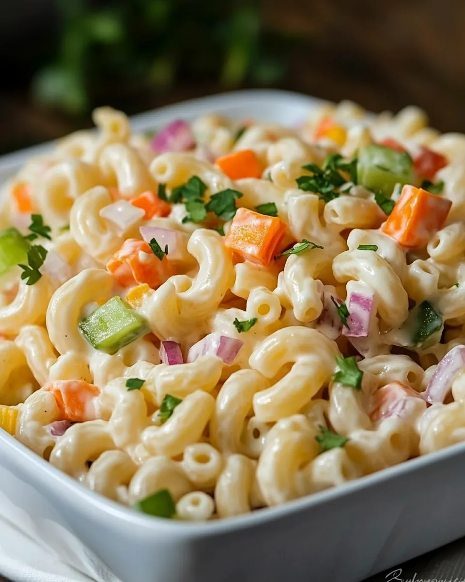 Homemade Simple Macaroni Salad Recipe photo