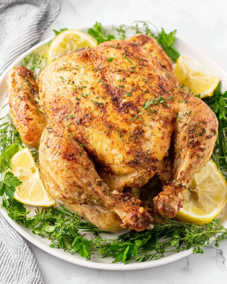 Homemade Simple Roast Chicken with Lemon & Herbs photo