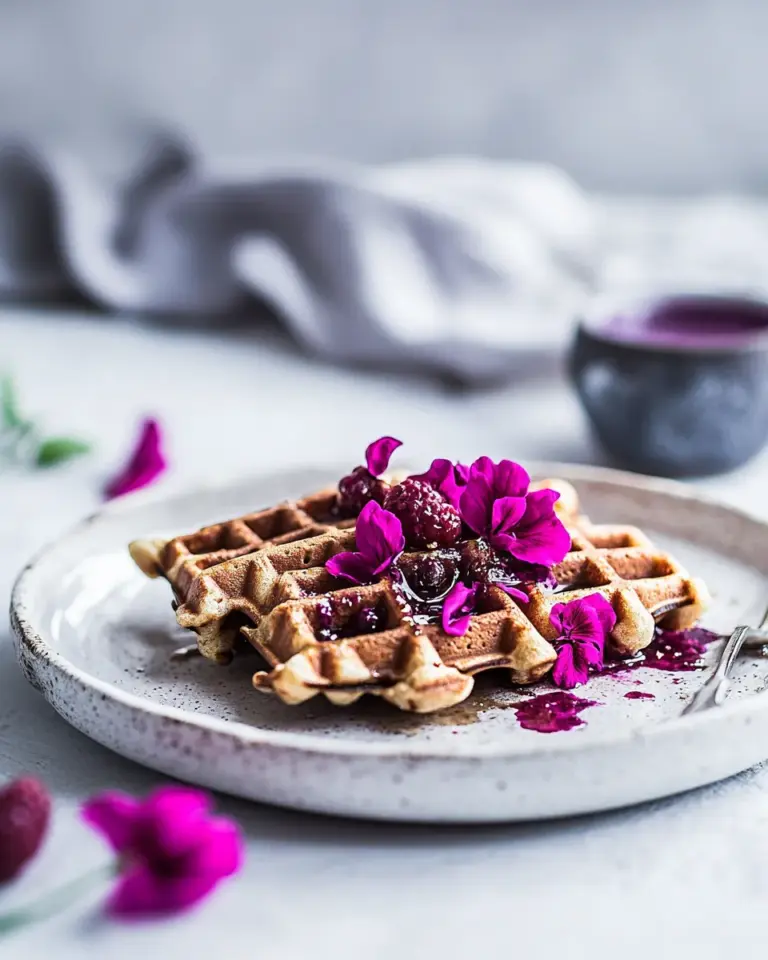 homemade Single-Serving Protein Waffles photo