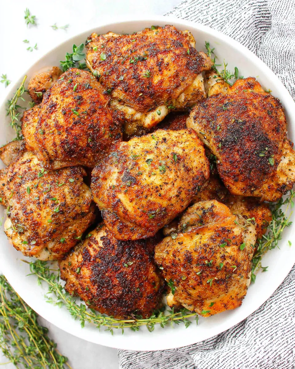 Classic Skillet Chicken Thighs dish photo