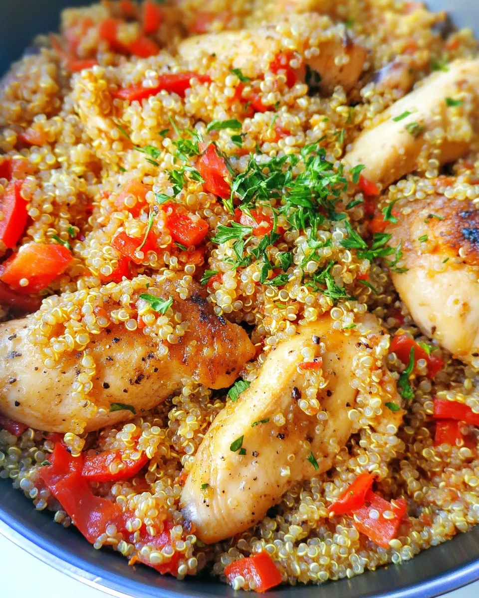 Delicious Skillet Chicken & Quinoa Supper dish photo