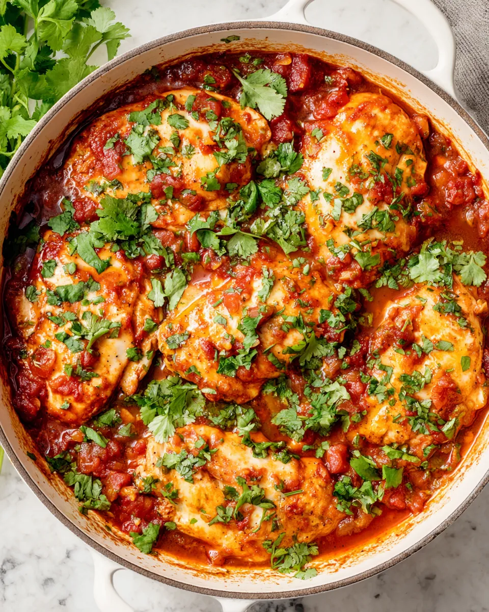 Delicious Skillet Salsa Chicken recipe image