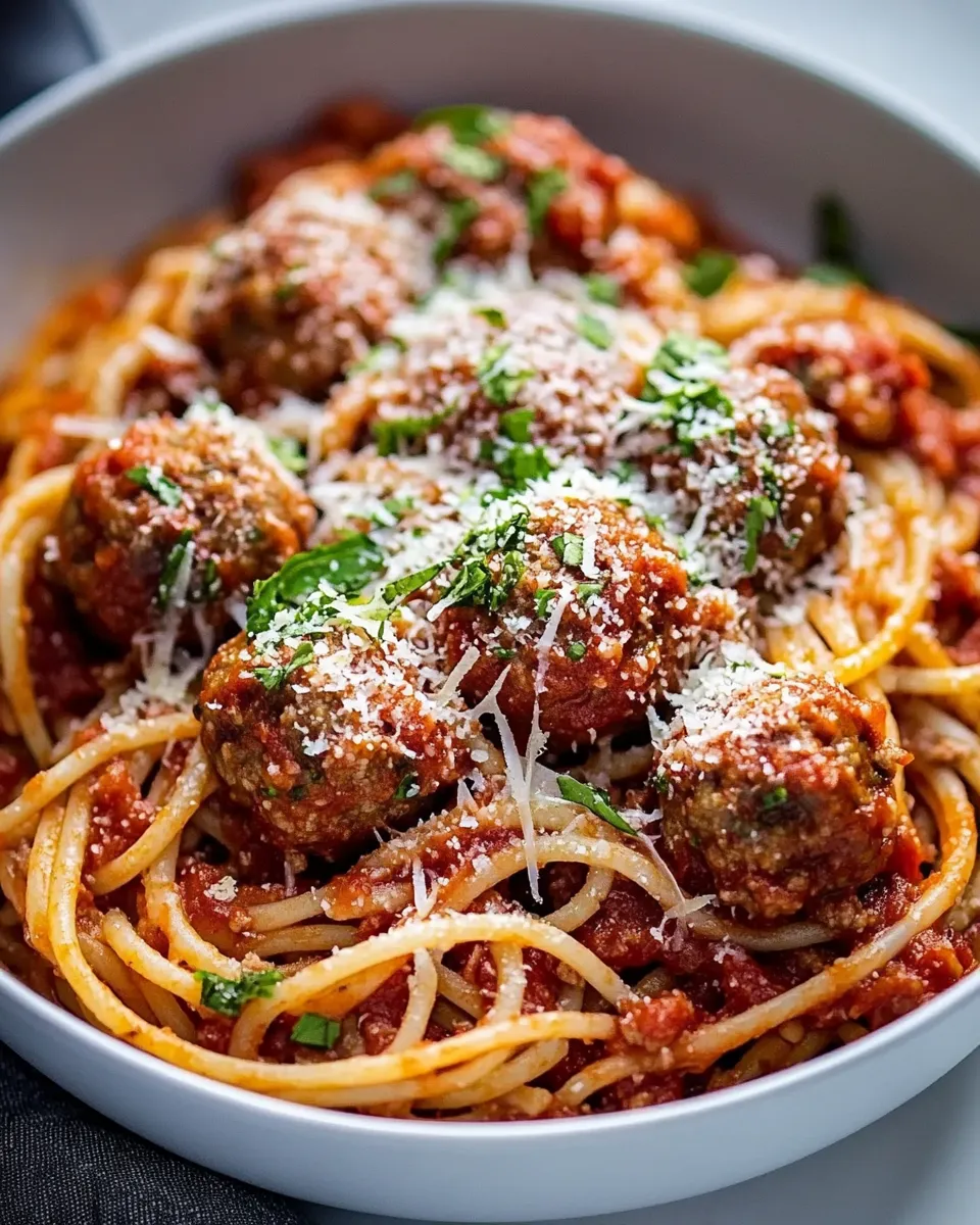 Classic Skillet Spaghetti and Meatballs recipe image