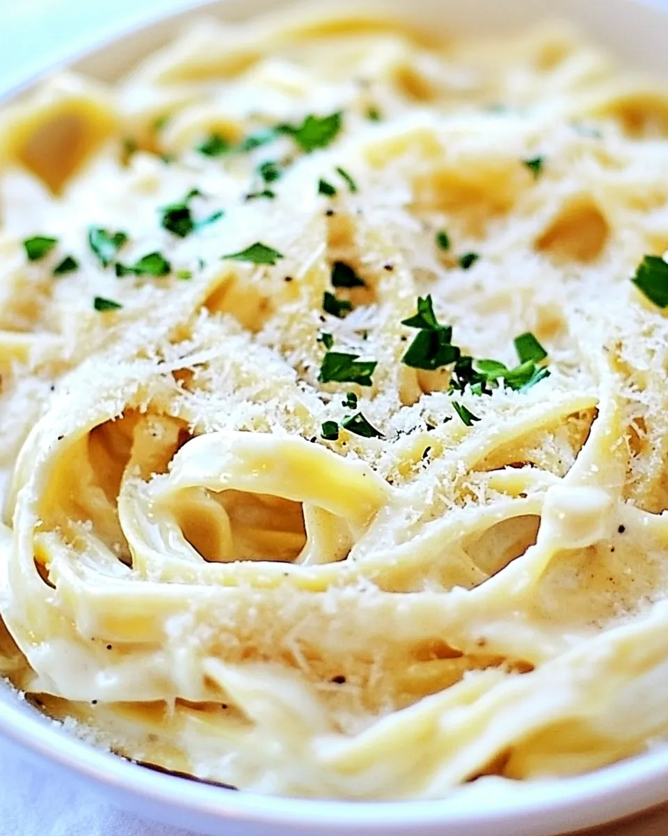 Classic Skinny Fettuccine Alfredo Recipe image