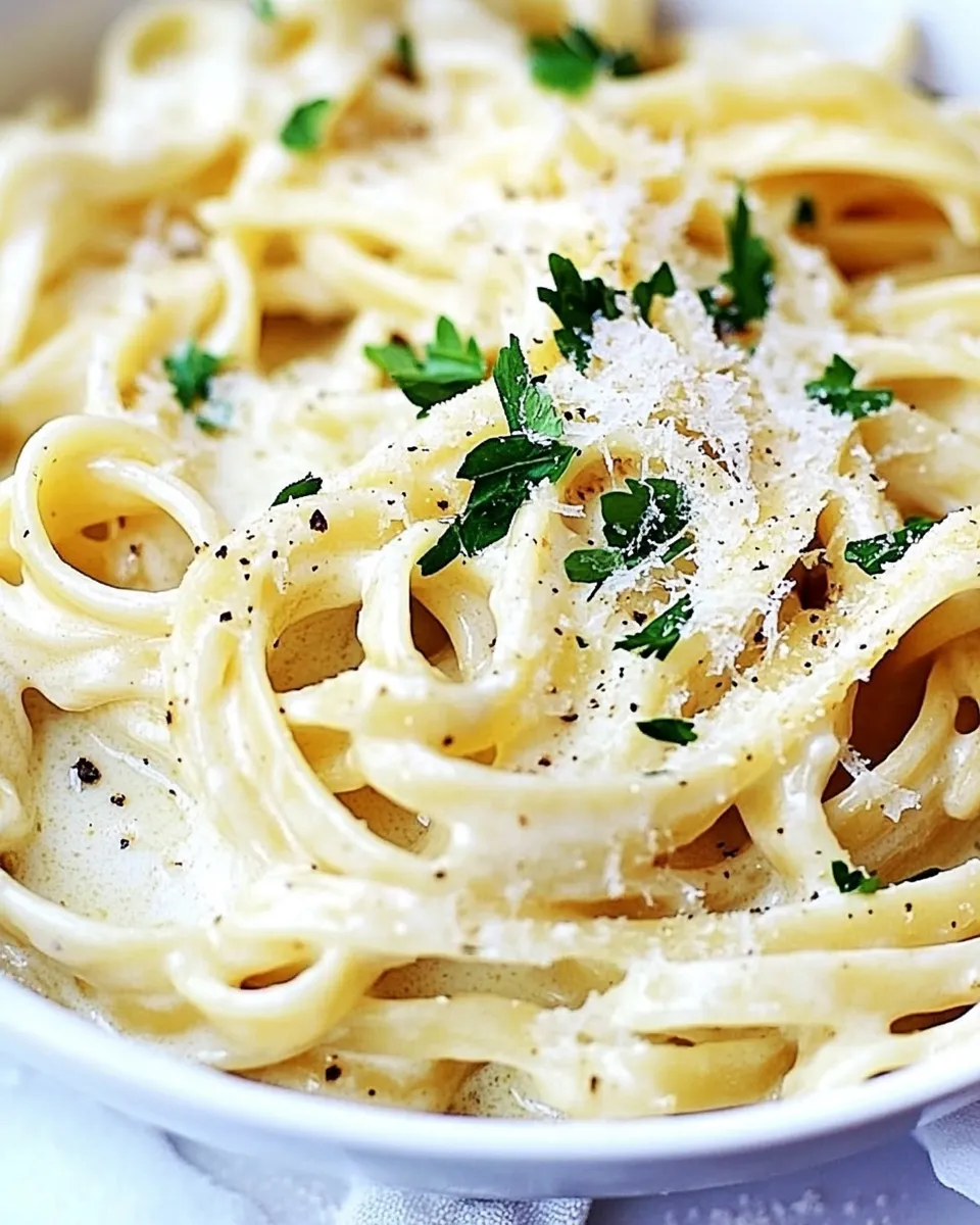 Easy Skinny Fettuccine Alfredo Recipe recipe photo