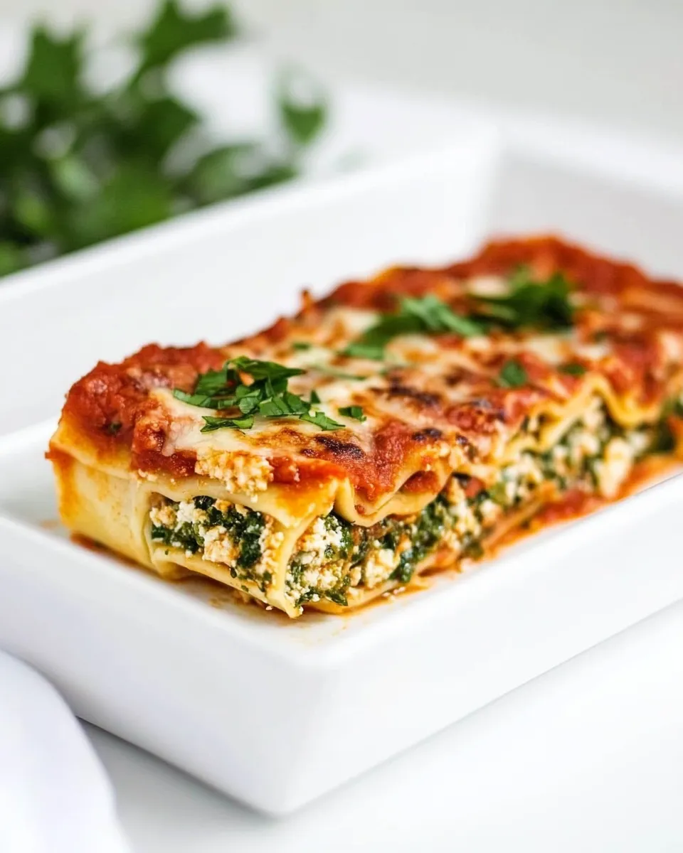 Easy Skinny Lasagna Rolls recipe photo