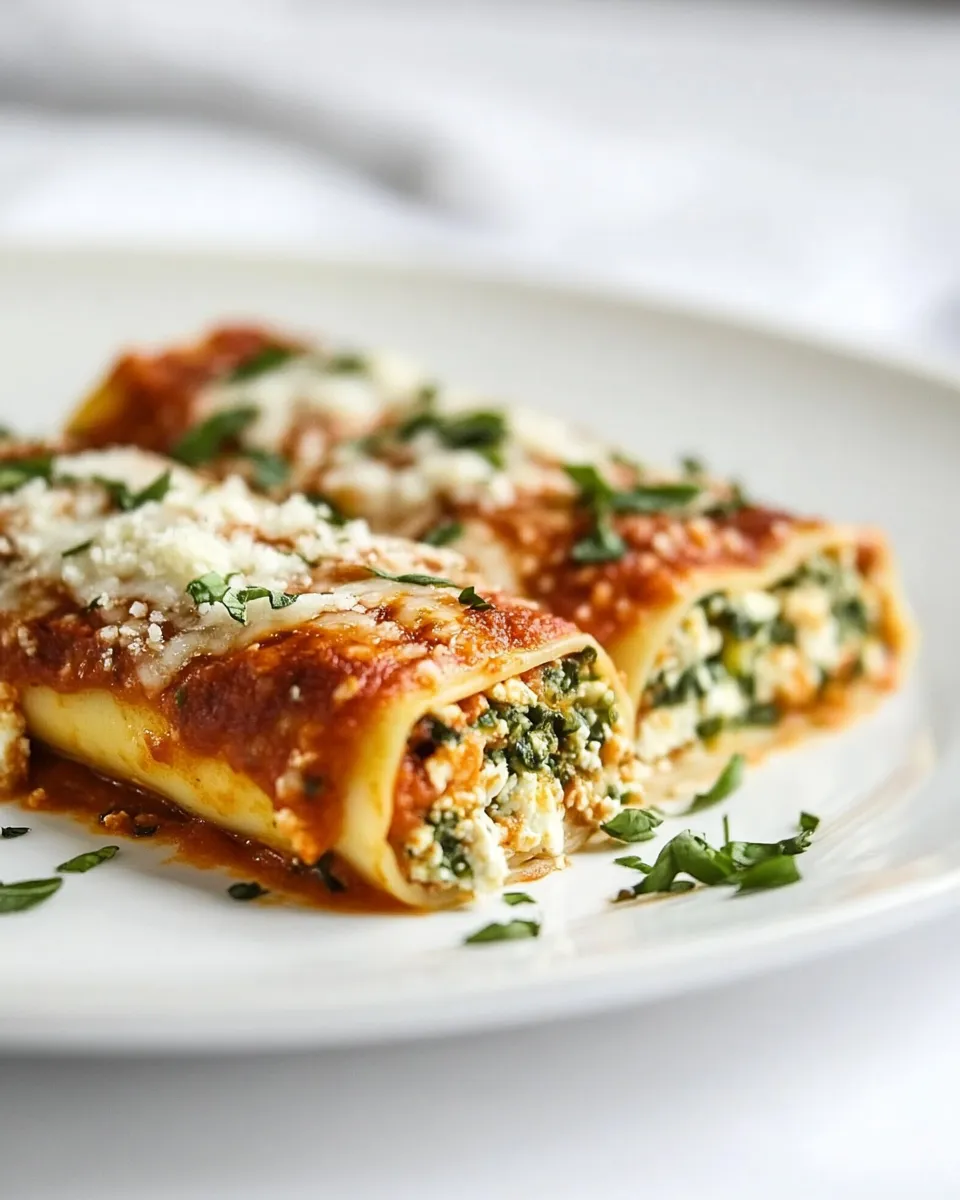 Delicious Skinny Lasagna Rolls dish photo