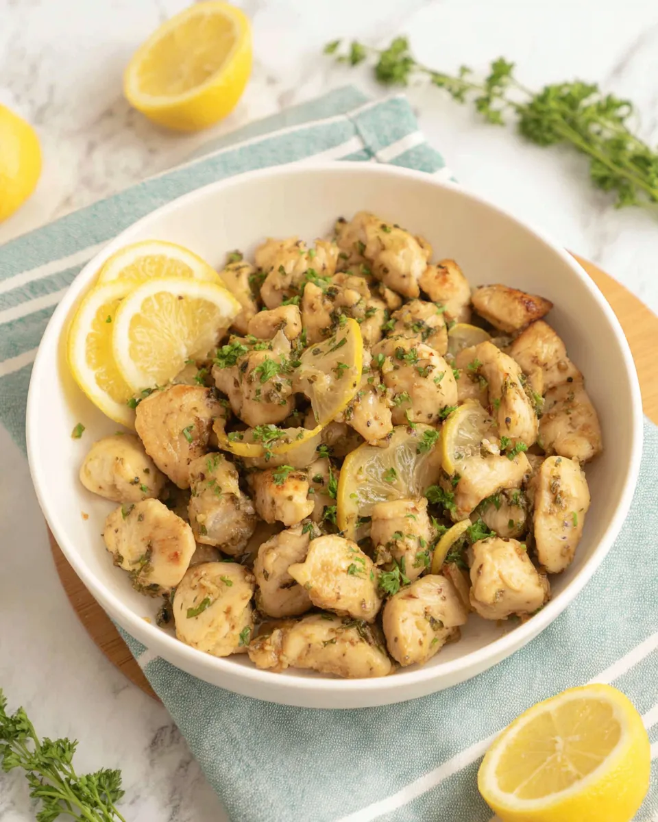 Classic Skinny Lemon Chicken Skillet dish photo