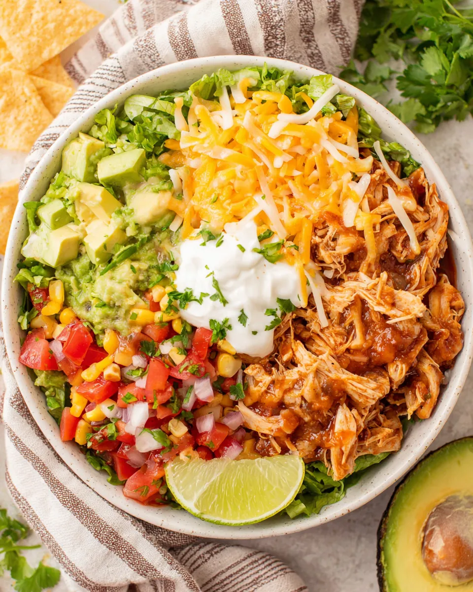 Easy Slow Cooker Chicken Burrito Bowl Recipe recipe photo