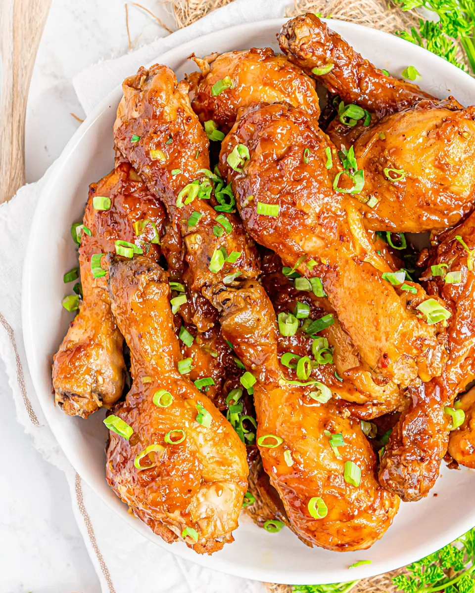 Easy Slow Cooker Chicken Drumsticks food shot