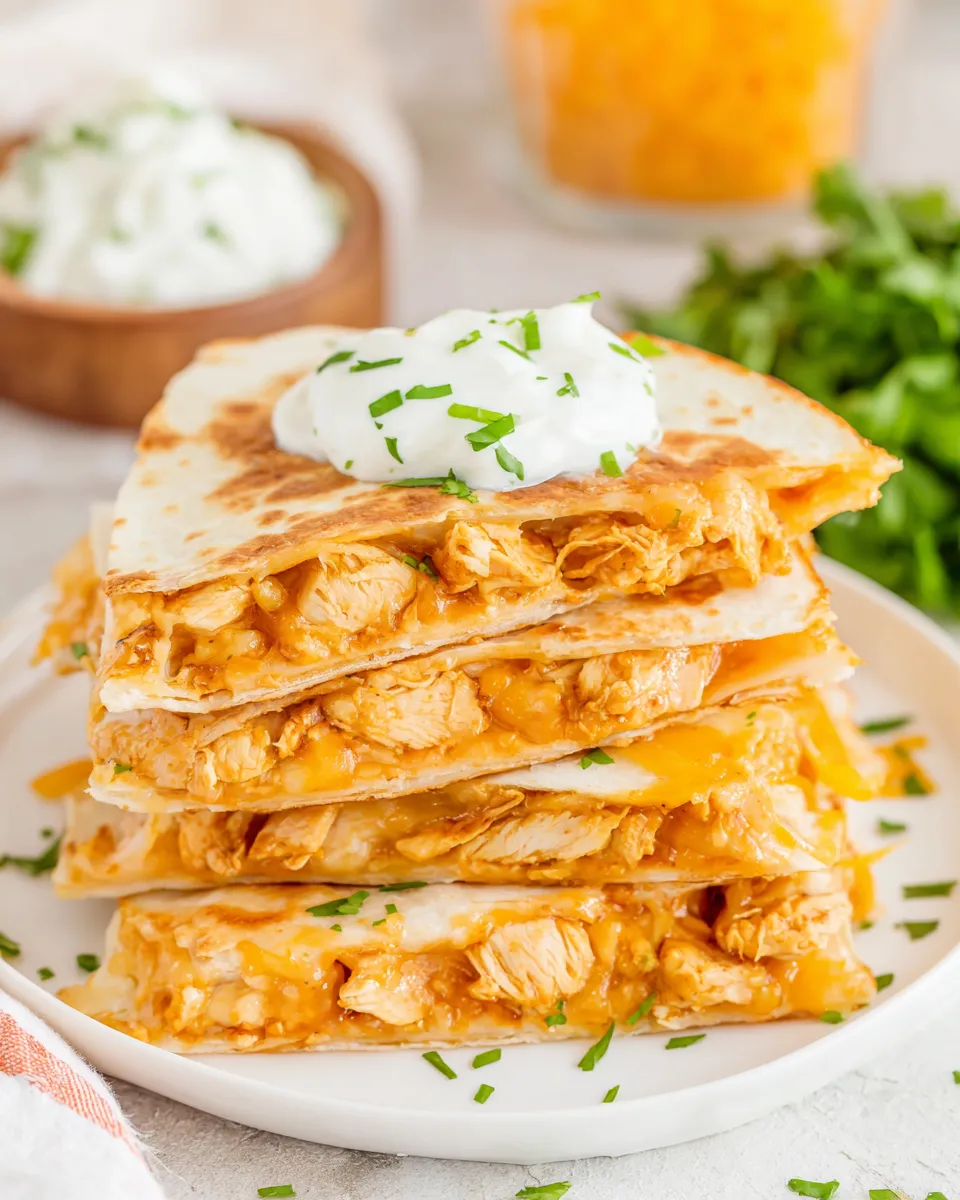 Classic Slow Cooker Chicken Quesadillas image