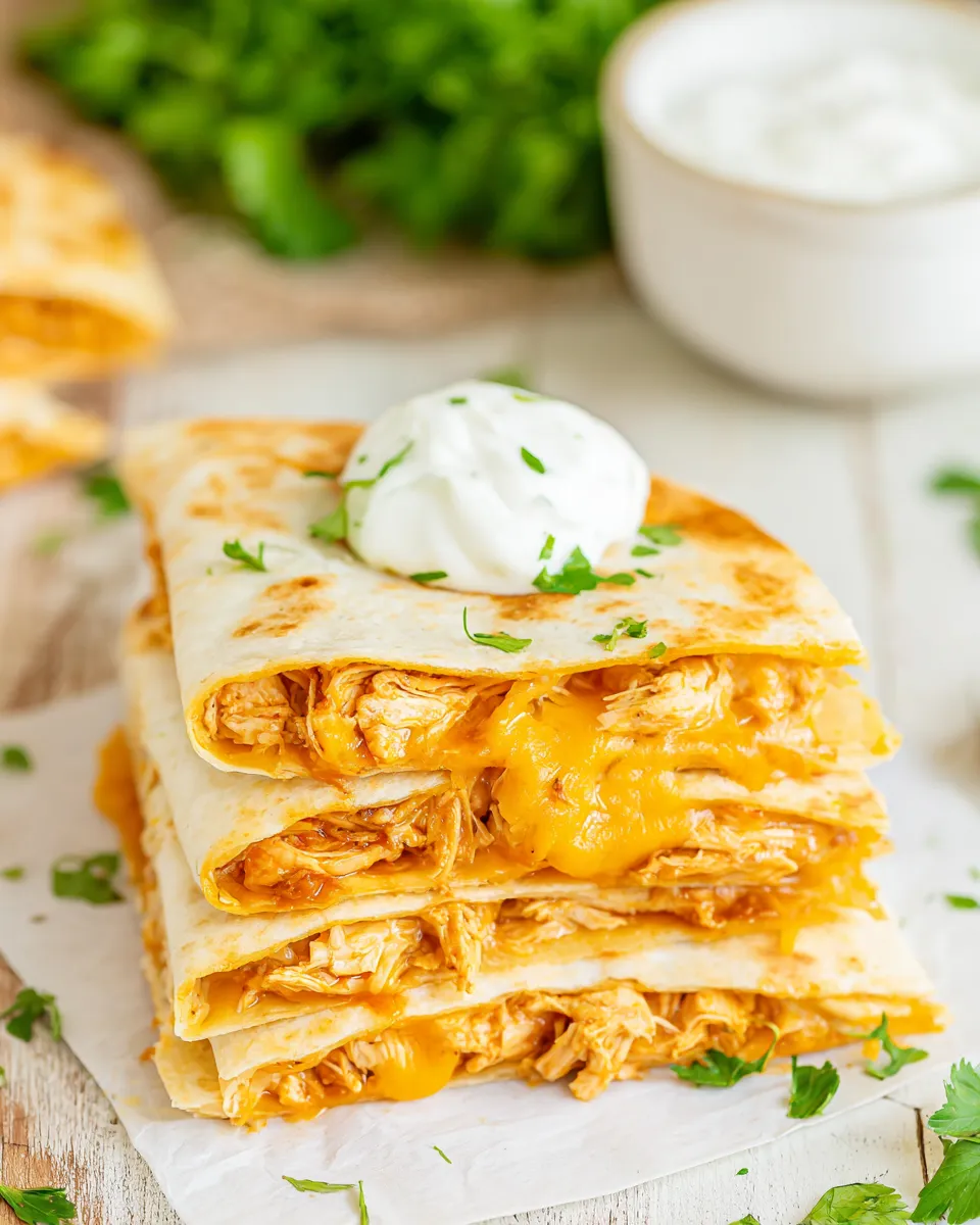 Delicious Slow Cooker Chicken Quesadillas dish photo