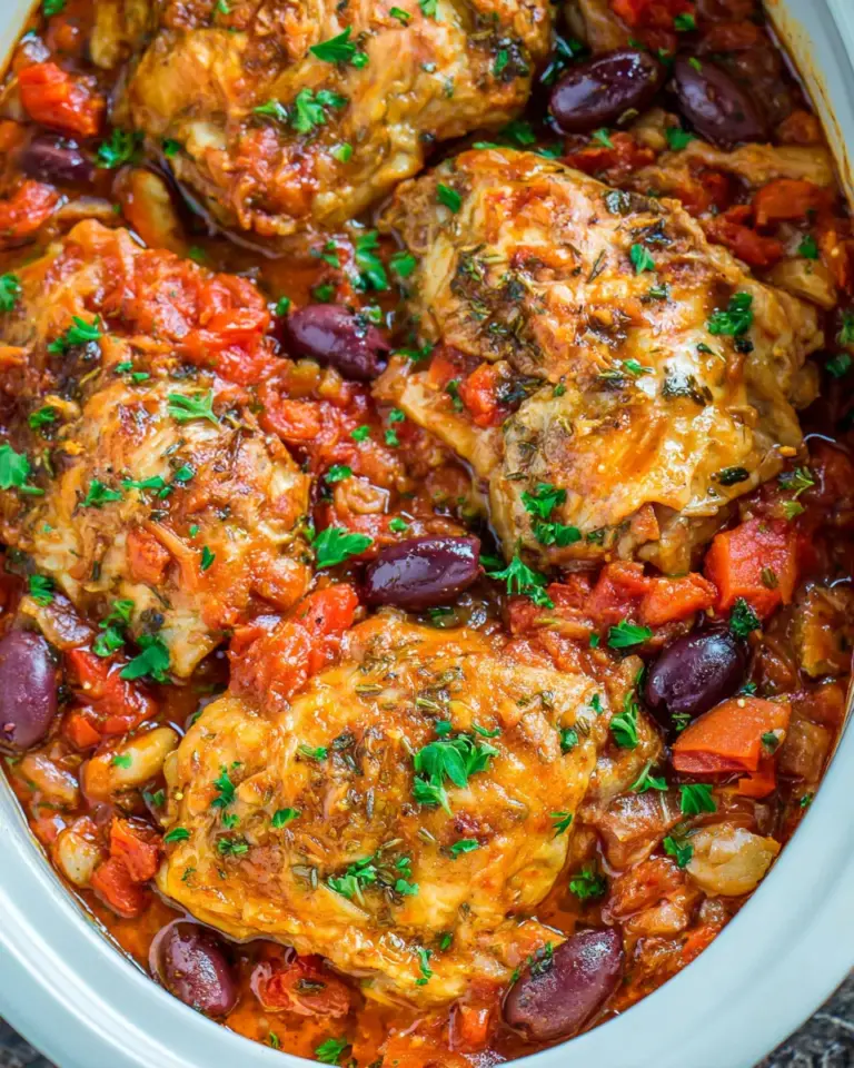 Homemade Slow Cooker Mediterranean Chicken recipe photo