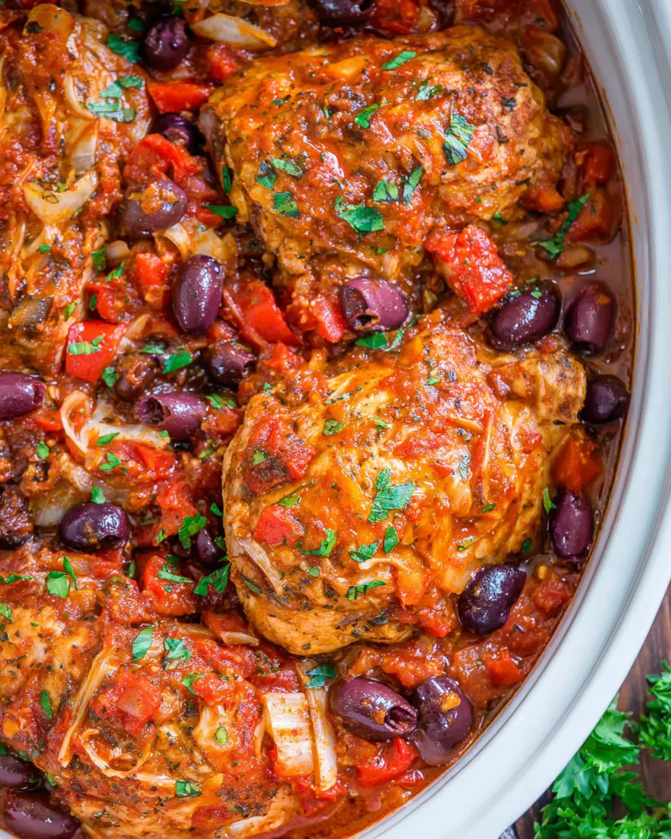 Classic Slow Cooker Mediterranean Chicken dish photo