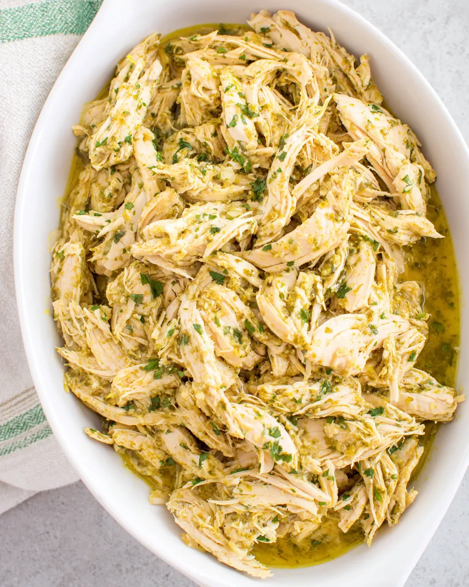 Homemade Slow Cooker Salsa Verde Chicken recipe photo
