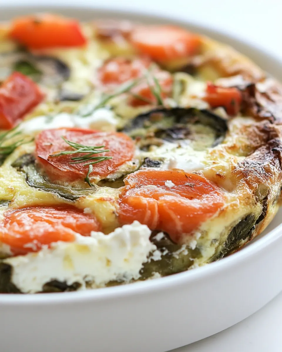Classic Smoked Salmon Frittata image