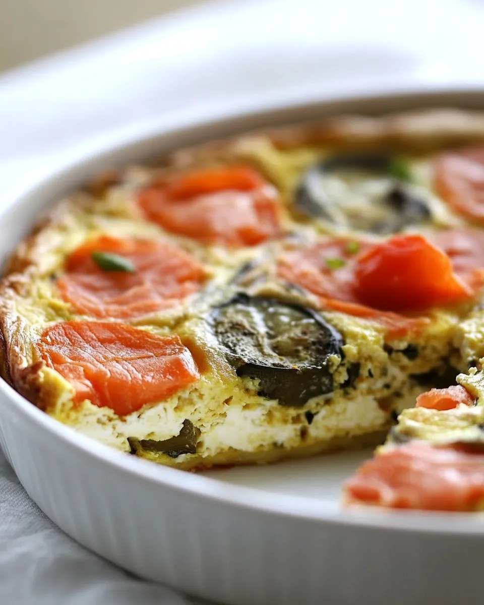 Easy Smoked Salmon Frittata recipe photo