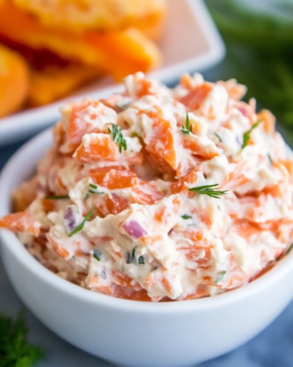 Delicious Smoked Salmon Spread plate image