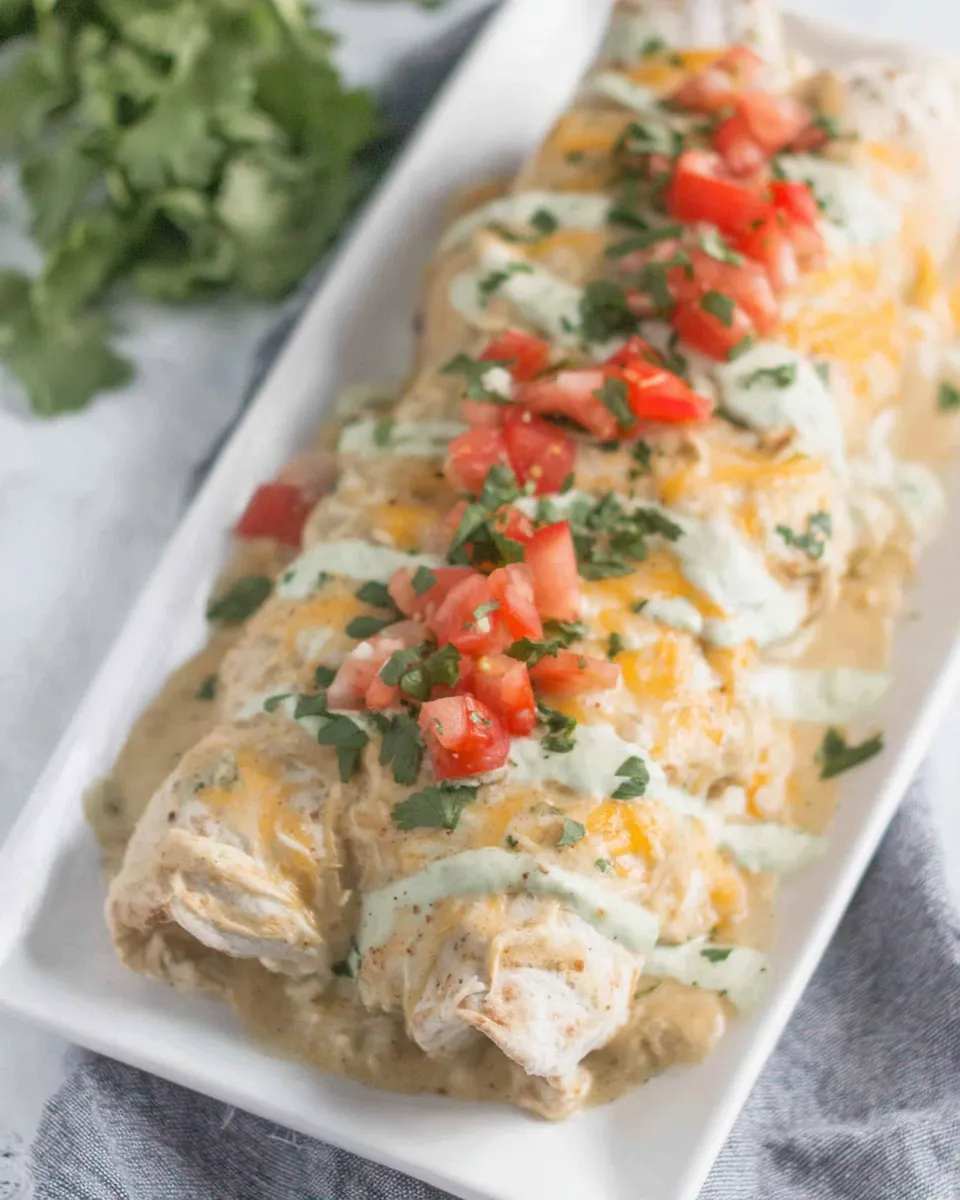 Delicious Smothered Ranch Chicken Burritos image