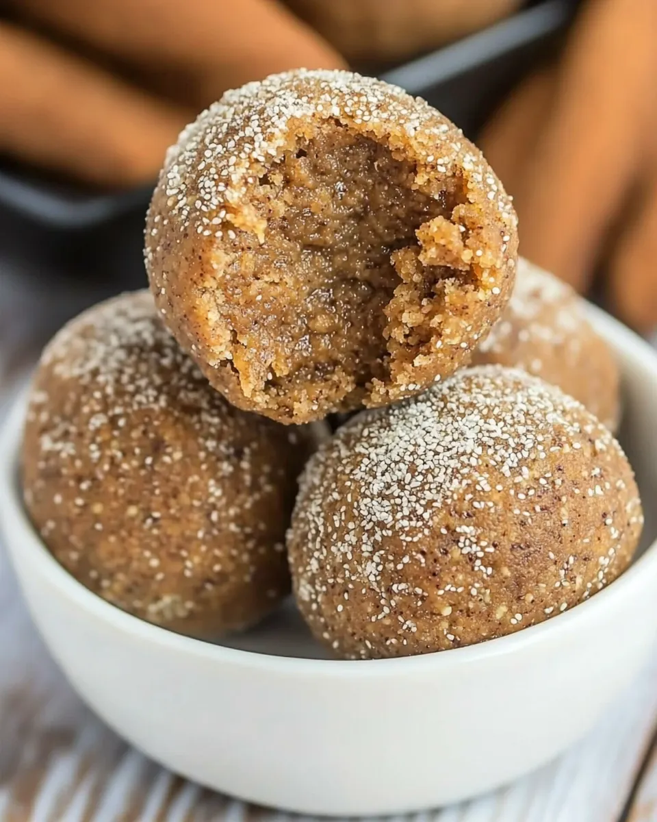 Easy Snickerdoodle Protein Balls recipe photo