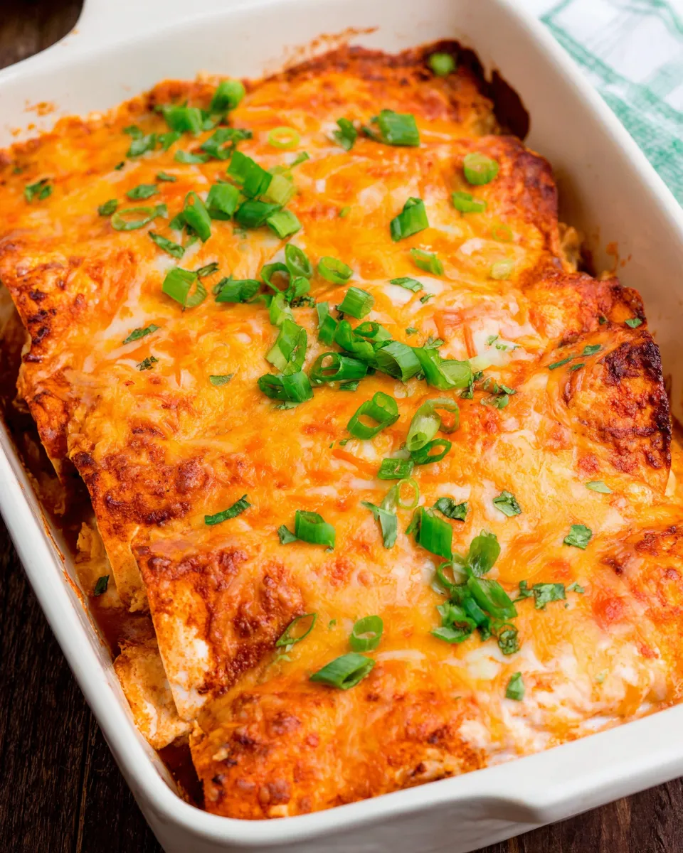 Classic Sour Cream Chicken Enchiladas (Slow Cooker or Oven) dish photo