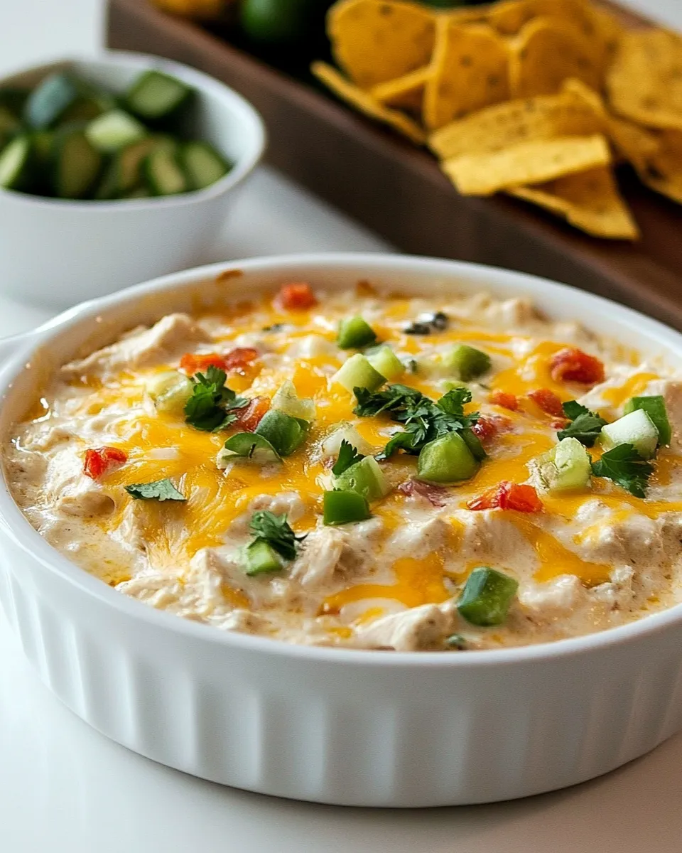Homemade Southwest Hot Chicken Dip (Extra Cheesy) photo
