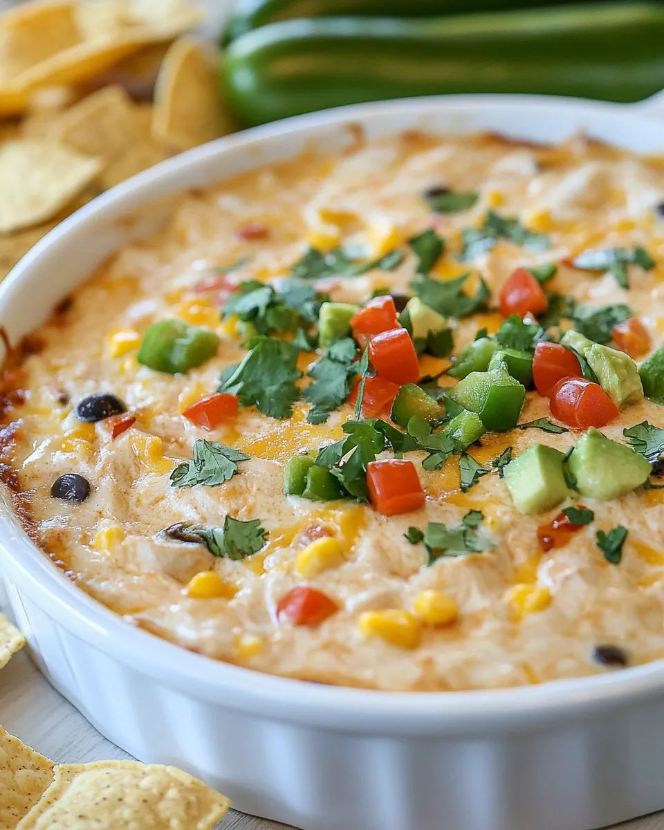 Easy Southwest Hot Chicken Dip (Extra Cheesy) picture