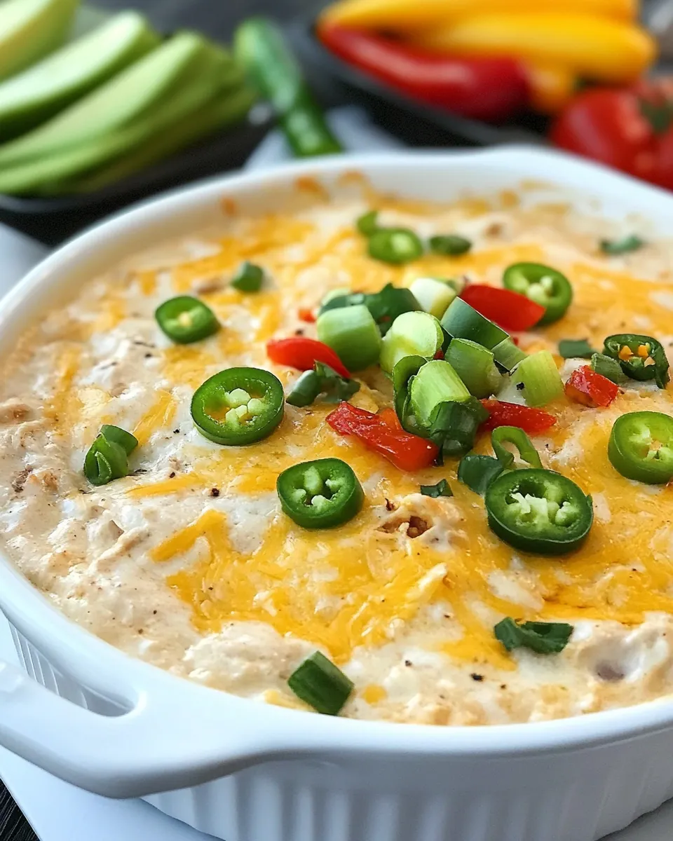 Delicious Southwest Hot Chicken Dip (Extra Cheesy) shot