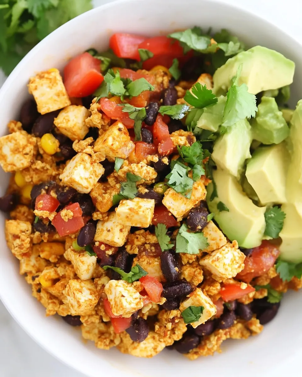 Delicious Southwest Tofu Scramble shot