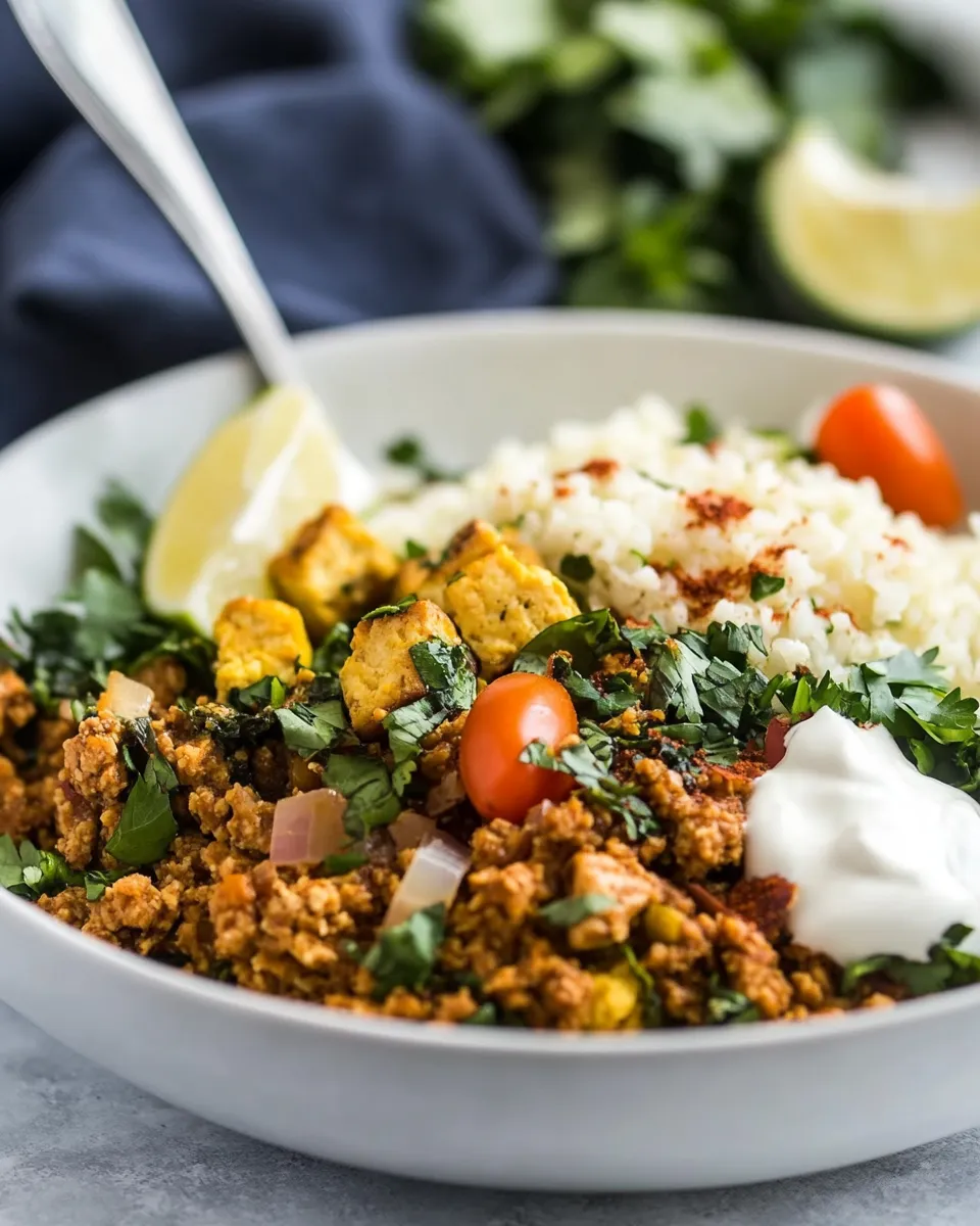 easy Southwest Tofu Scramble With Cauliflower Rice picture