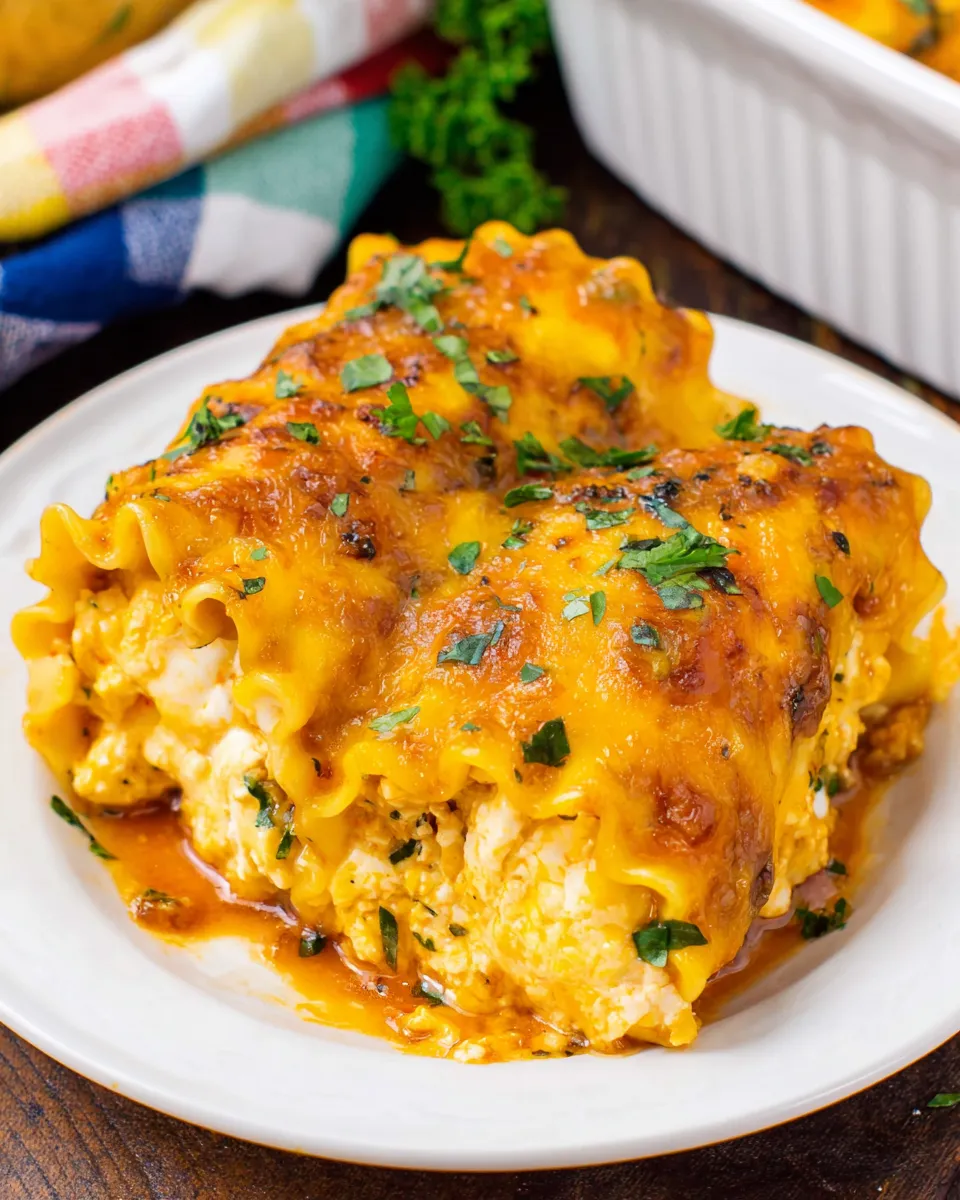 Easy Southwestern Chicken Lasagna Roll-Ups food shot