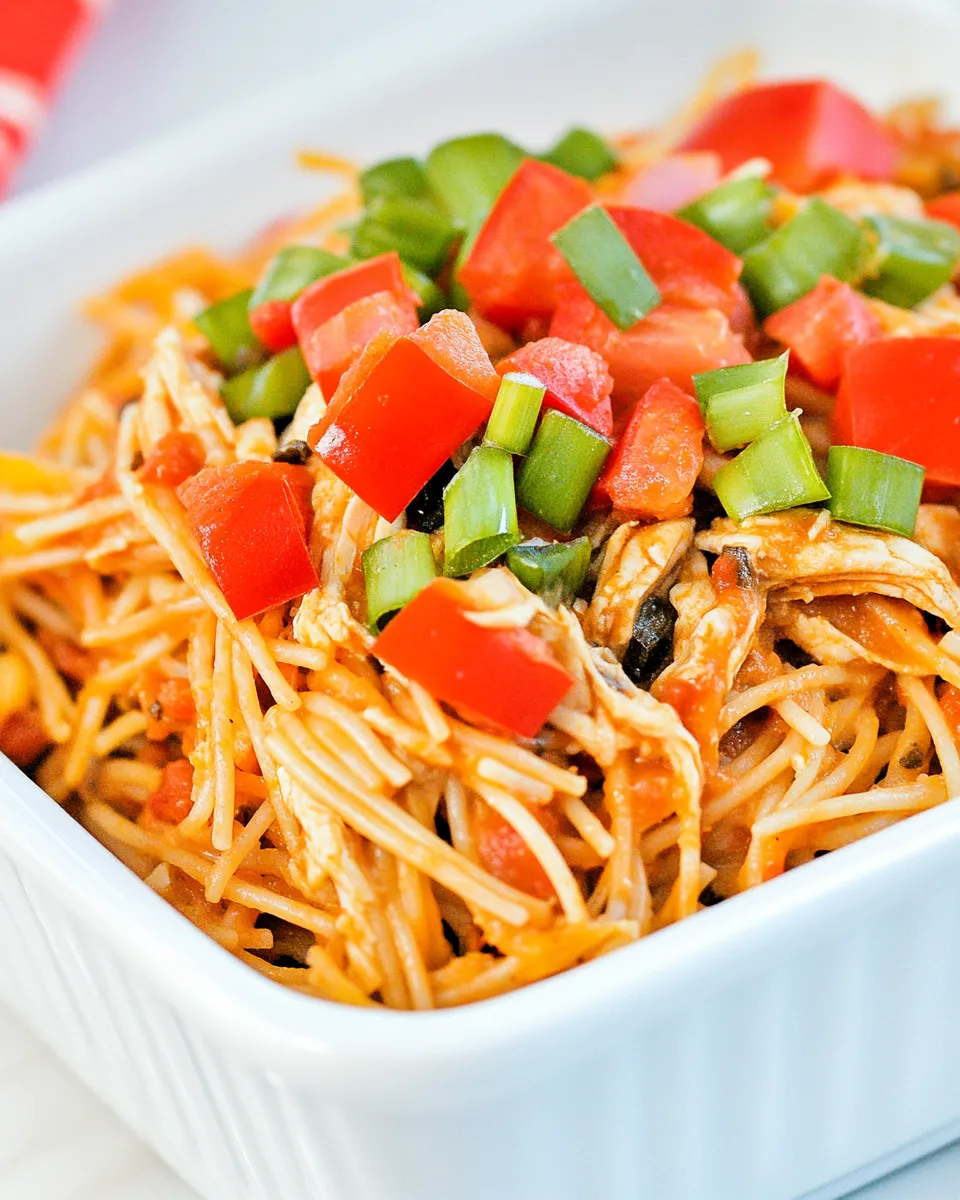 Easy Southwestern Chicken Spaghetti recipe photo