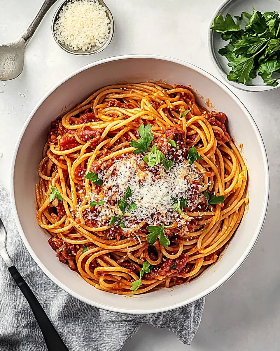 Delicious Spaghetti shot