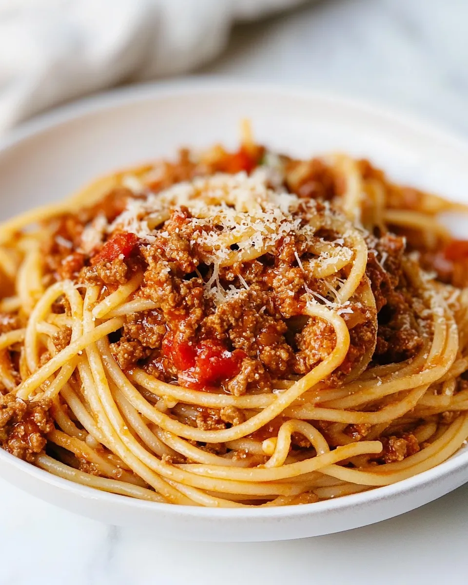 Easy Spaghetti Bolognese recipe photo