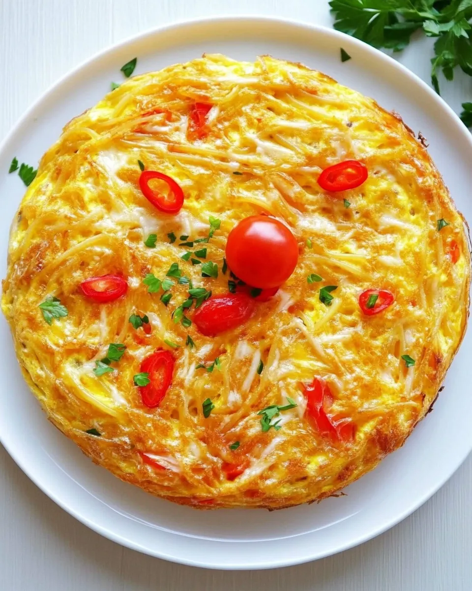 Easy Spaghetti Frittata recipe photo