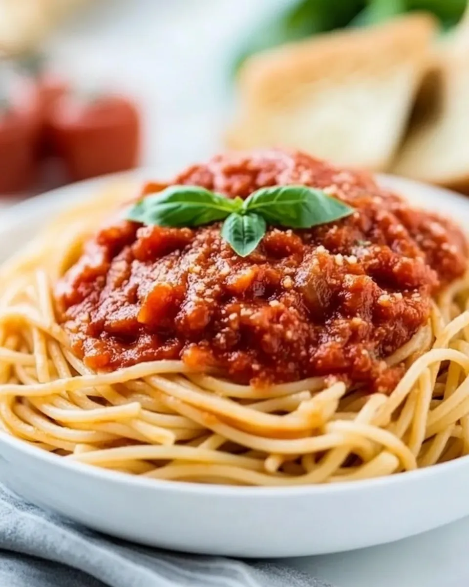 Classic Spaghetti Marinara recipe image