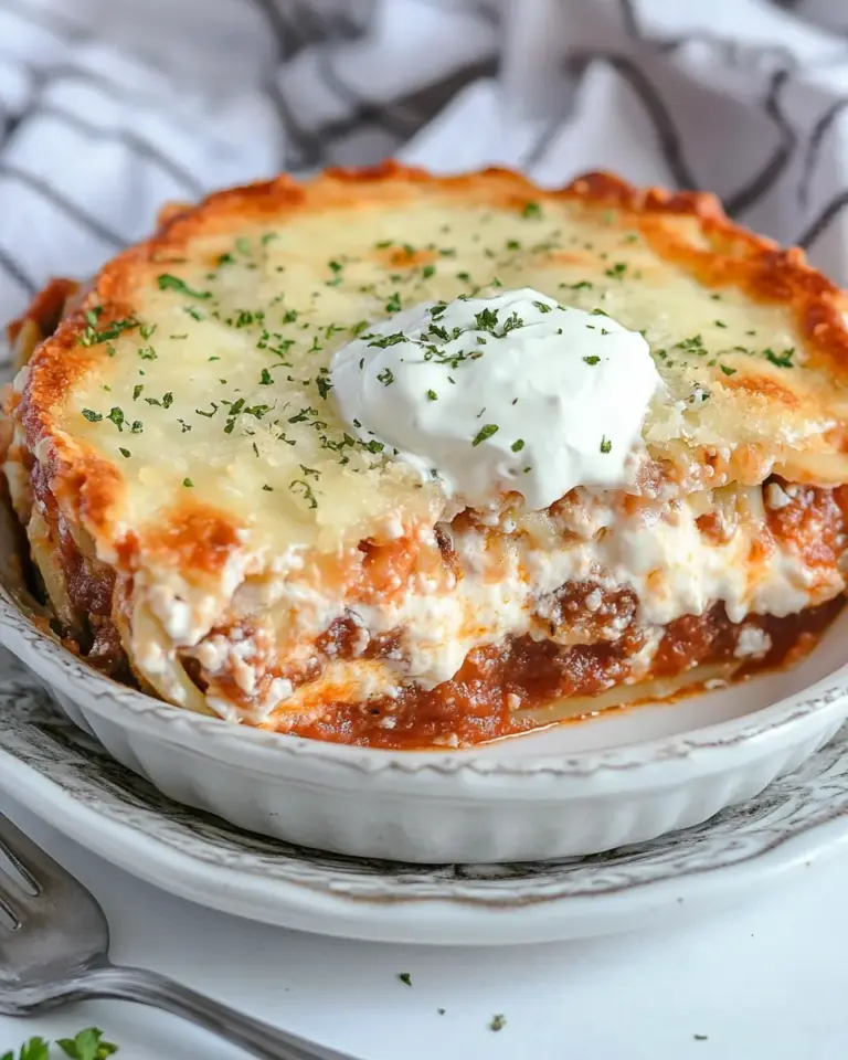 Homemade Spaghetti Pie with Sour Cream photo