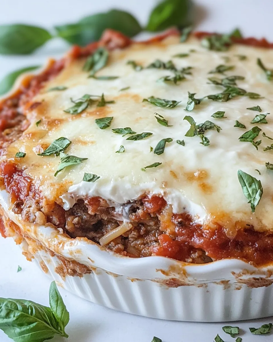 Classic Spaghetti Pie with Sour Cream image