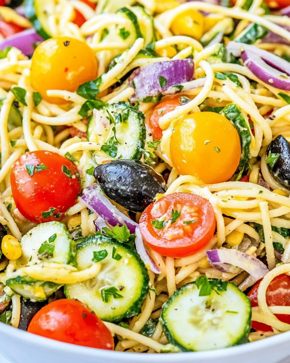 Homemade Spaghetti Salad photo