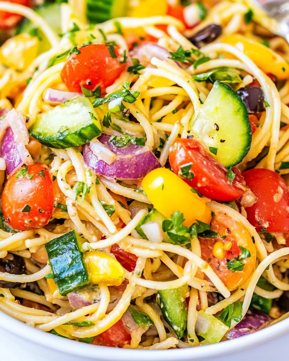Easy Spaghetti Salad recipe image