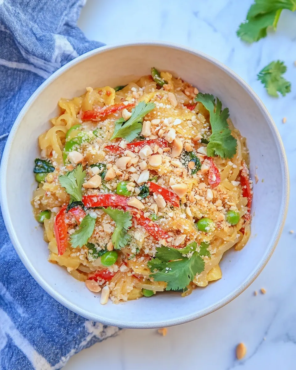 Delicious Spaghetti Squash Pad Thai dish photo