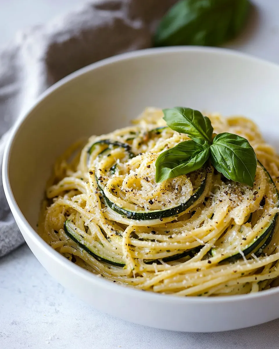 Homemade Spaghetti alla Nerano (Stanley Tucci Zucchini Pasta) photo