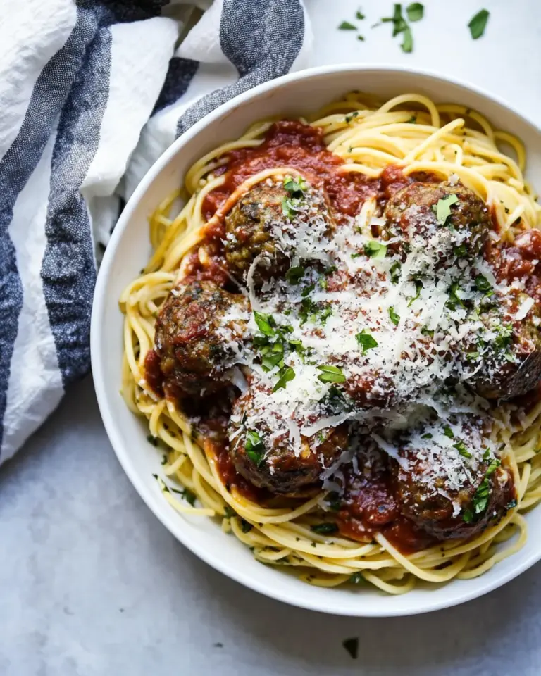 Homemade Spaghetti and Meatballs. photo